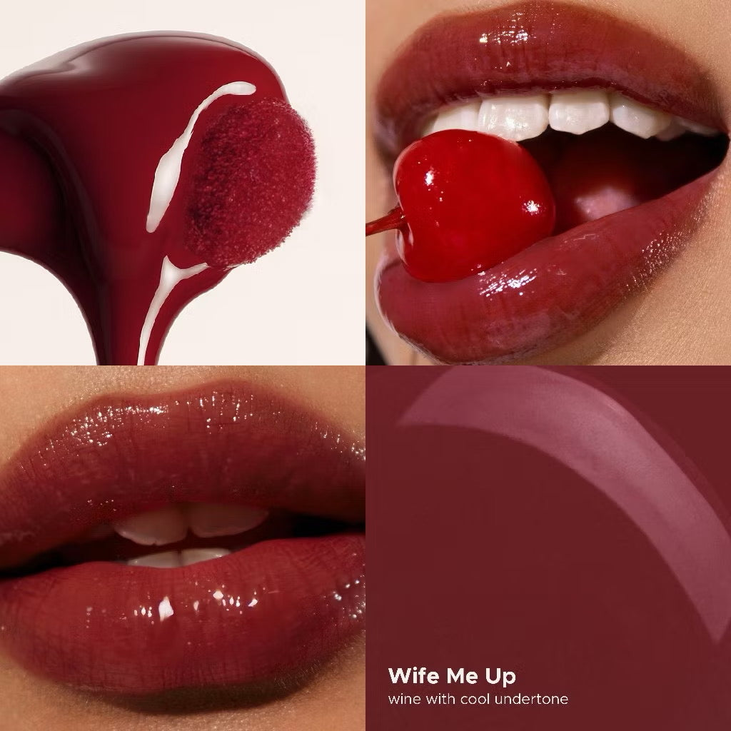 Holiday Set:  Tinted Glass H2Oil - 1st Lip Oil Glossy Cover Dark & Chapped Lips