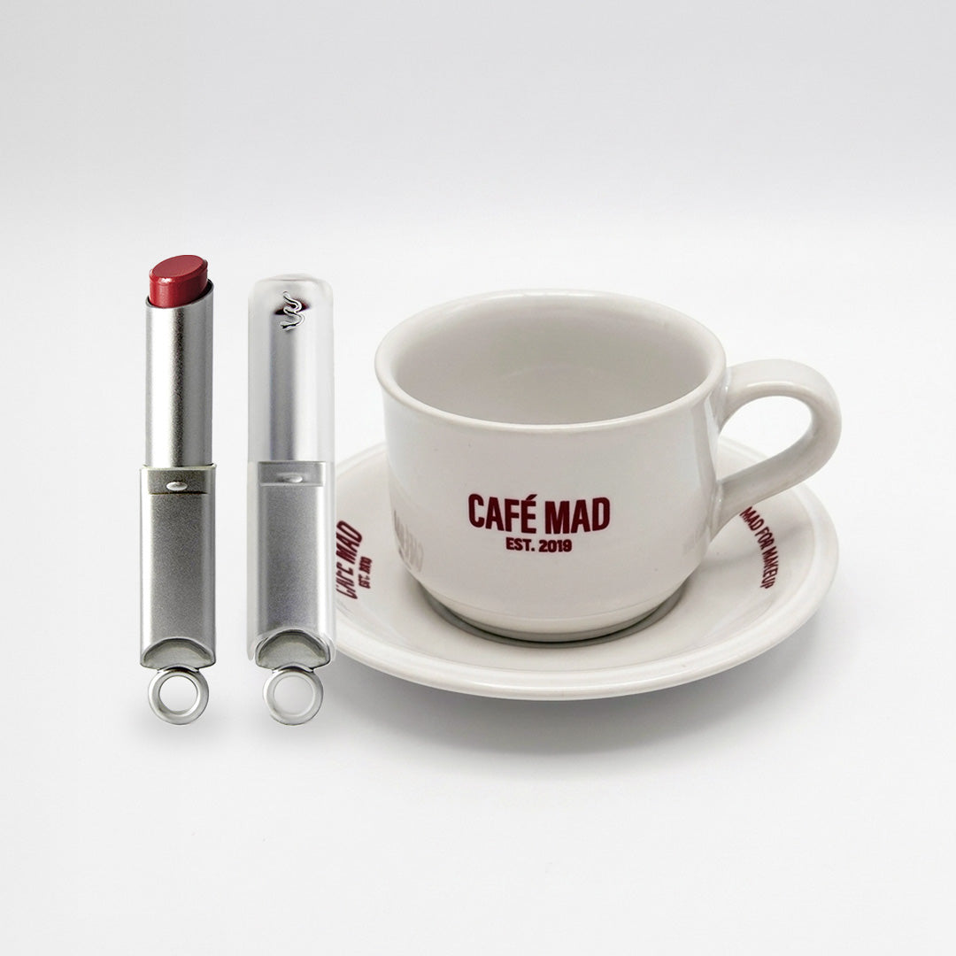 [BUNDLE FREE ENGRAVING PO 5-7DAYS] Cafe Mad Tea Cup Set & Ink Like Air Glasstick